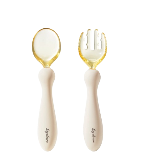 Ergonomisches Besteck-Set Platin-Silikon & PPSU